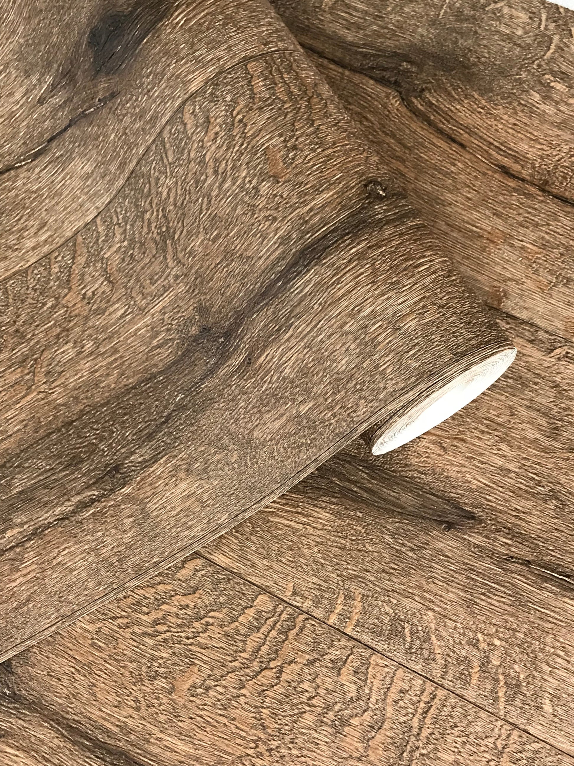 Wood Plank Realistic Textured Matte Wallpaper