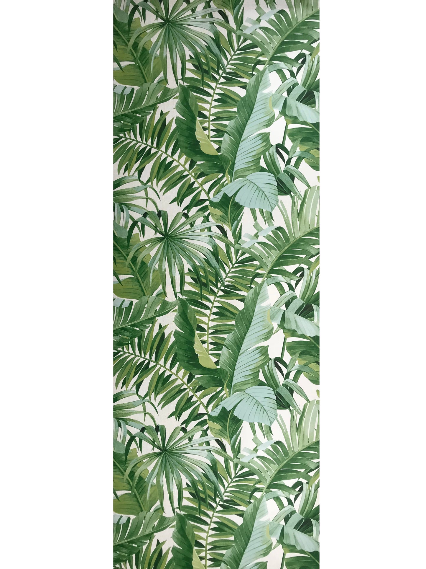 FD24136 Palm leaves Banana Leaf White Green Tropical Wallpaper