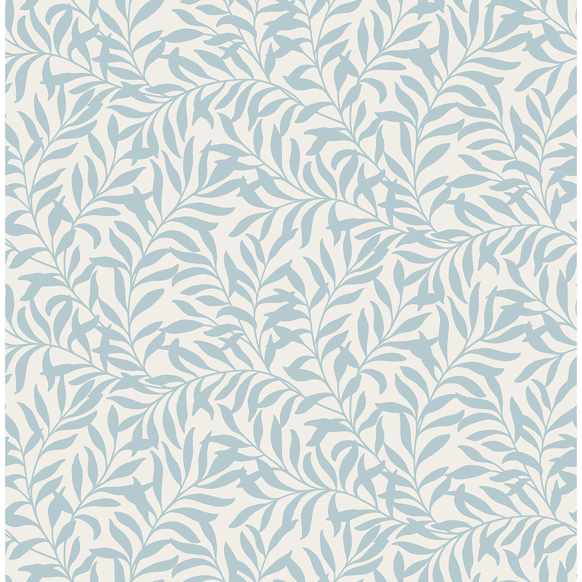 M1669 Salix Light Blue Leaf Wallpaper