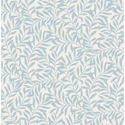 M1669 Salix Light Blue Leaf Wallpaper
