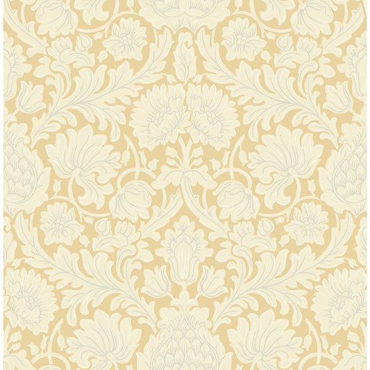 M1682 Bamburg Mustard Floral Wallpaper