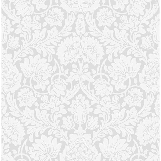M1683 Bamburg Grey Floral Wallpaper