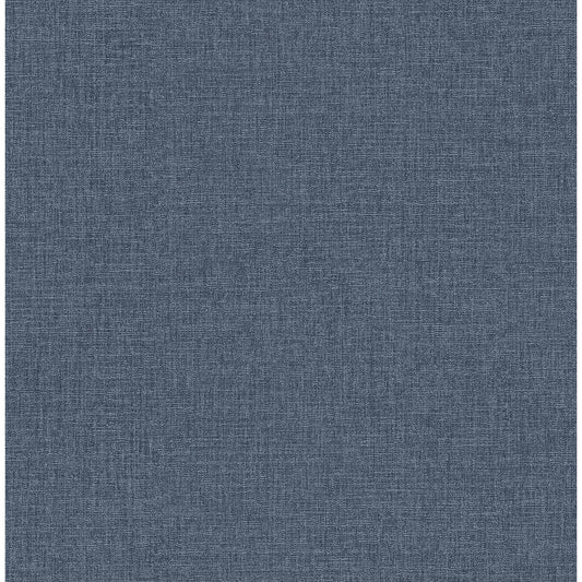 M1701 Glen Dark Blue Linen Wallpaper