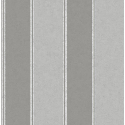 M1709 Rydia Grey Stripe Wallpaper