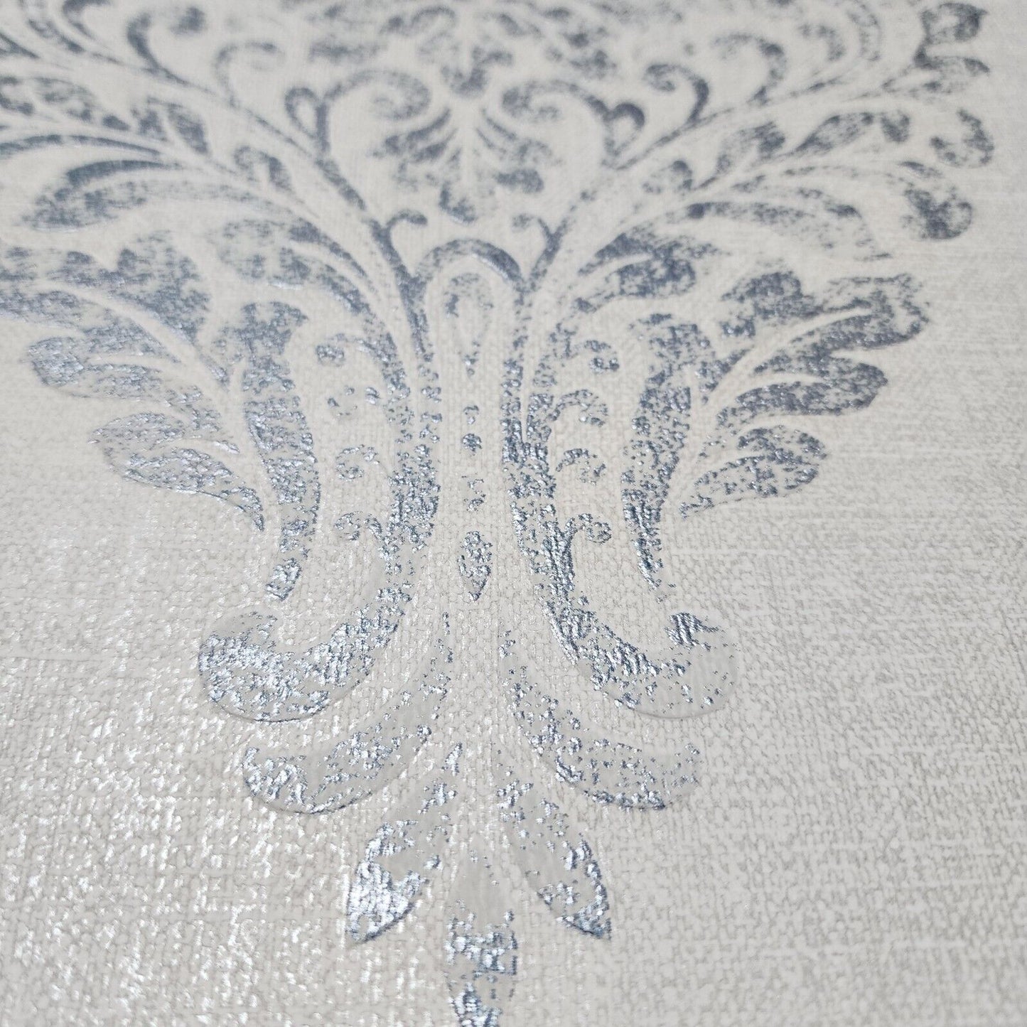 2834-25044 PASCALE LIGHT GREY MEDALLION WALLPAPER rolls Victorian wallcoverings