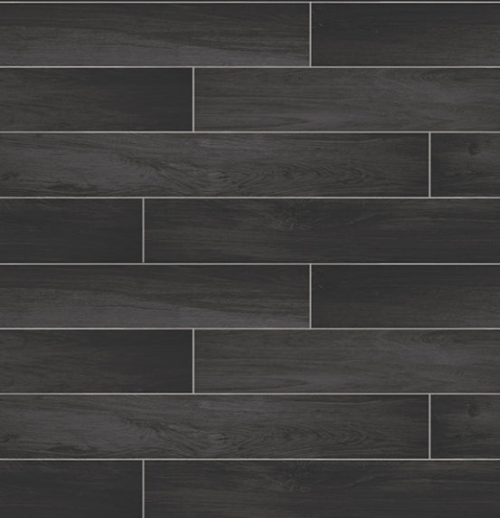 2716-23820 TITAN BLACK WOOD WALLPAPER