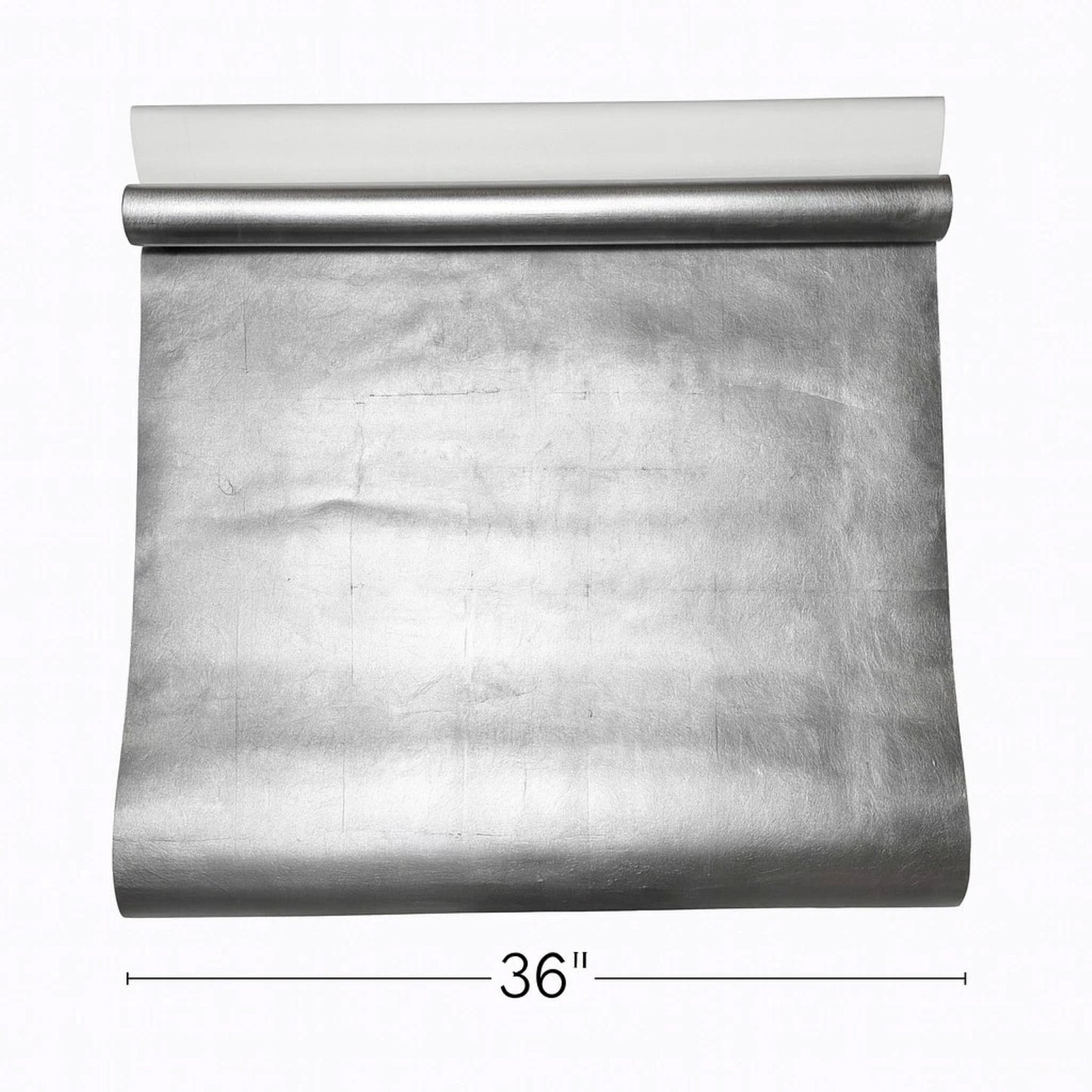 WM006MLS Square leaf tile foil silver metallic Shiny Modern contemporary luxury Wallpaper