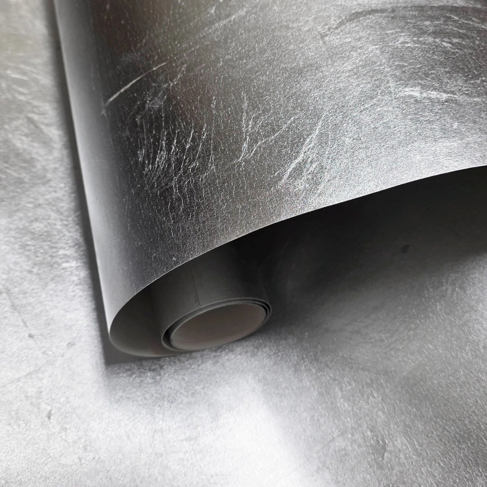 WM006MLS Square leaf tile foil silver metallic Shiny Modern contemporary luxury Wallpaper