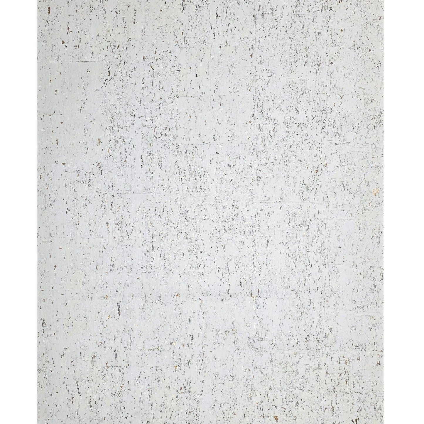 WM012KCG Real natural cork textured matte white gold metallic foil modern eco Wallpaper