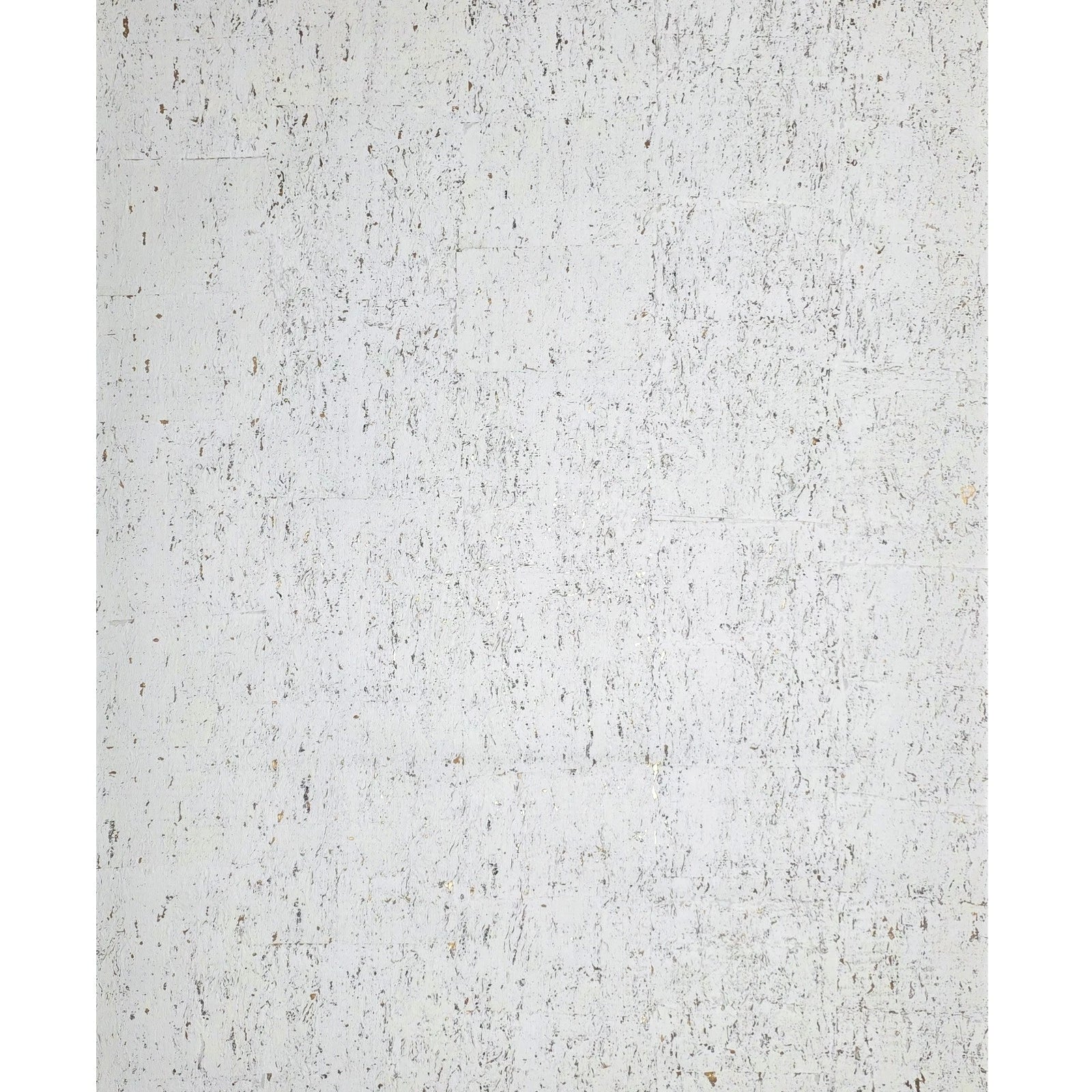 WM012KCG Real natural cork textured matte white gold metallic foil modern eco Wallpaper