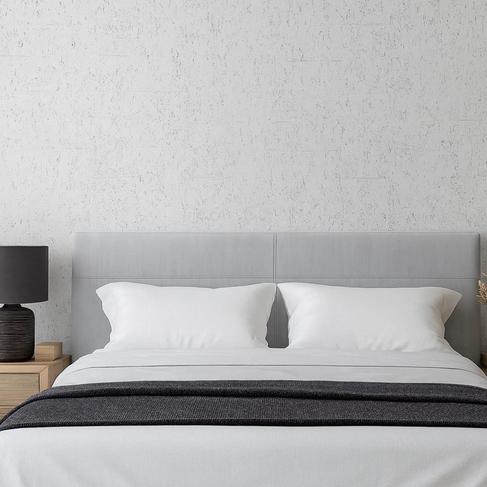 WM012KCG Real natural cork textured matte white gold metallic foil modern eco Wallpaper