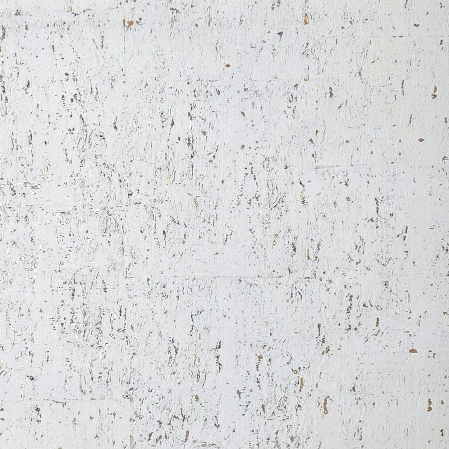 WM012KCG Real natural cork textured matte white gold metallic foil modern eco Wallpaper