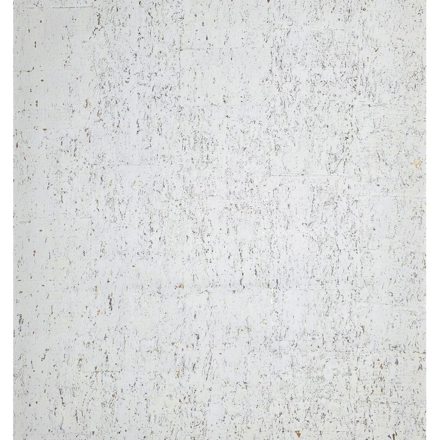 WM012KCG Real natural cork textured matte white gold metallic foil modern eco Wallpaper