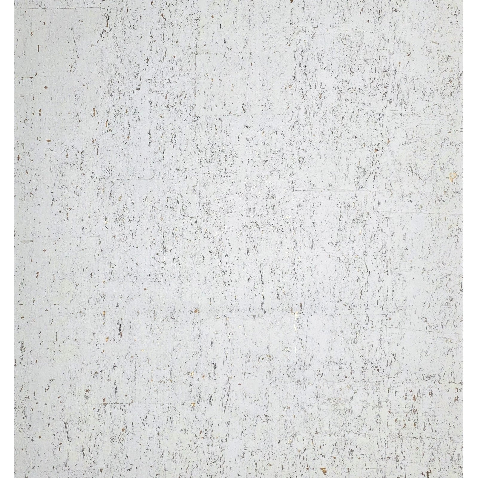 WM012KCG Real natural cork textured matte white gold metallic foil modern eco Wallpaper