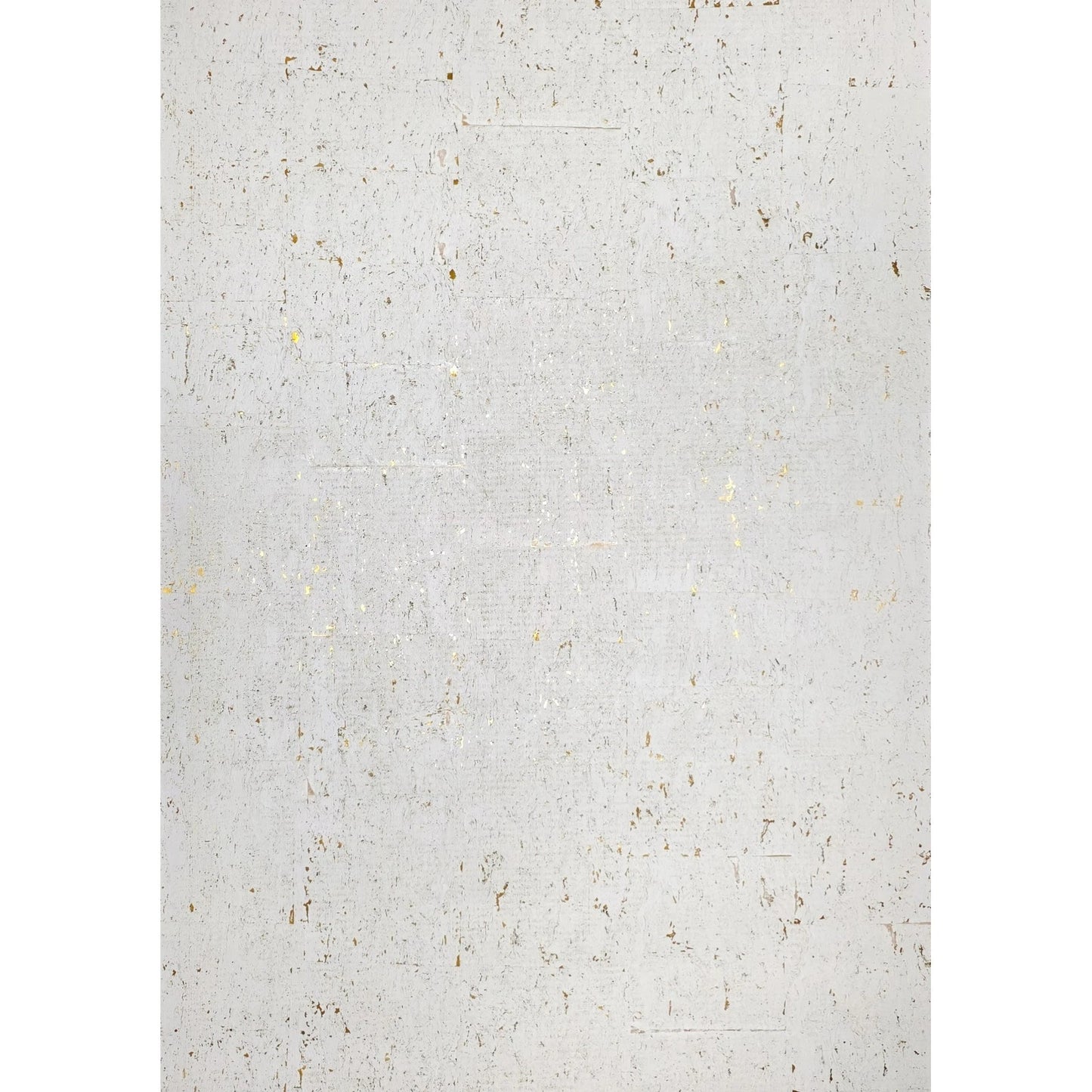 WM014KCG Real natural cork textured golden off white gold metallic foil modern Wallpaper