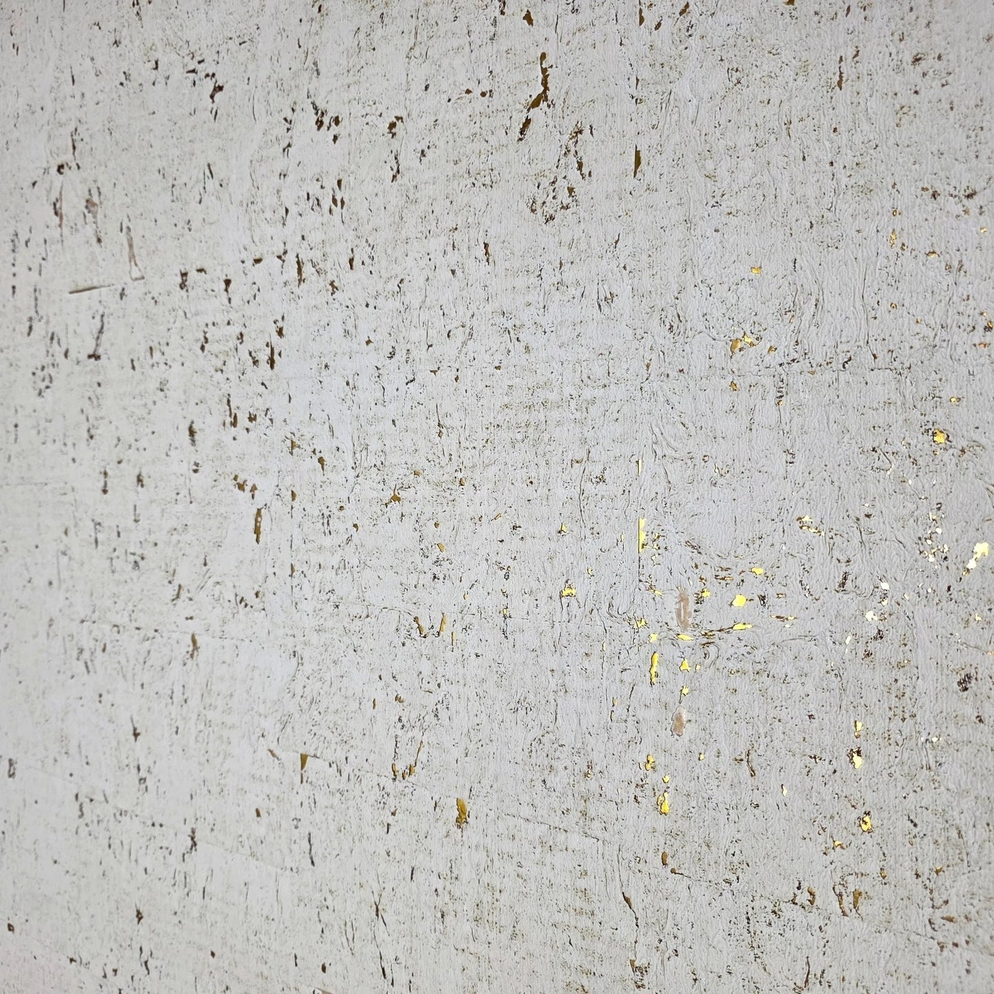 WM014KCG Real natural cork textured golden off white gold metallic foil modern Wallpaper