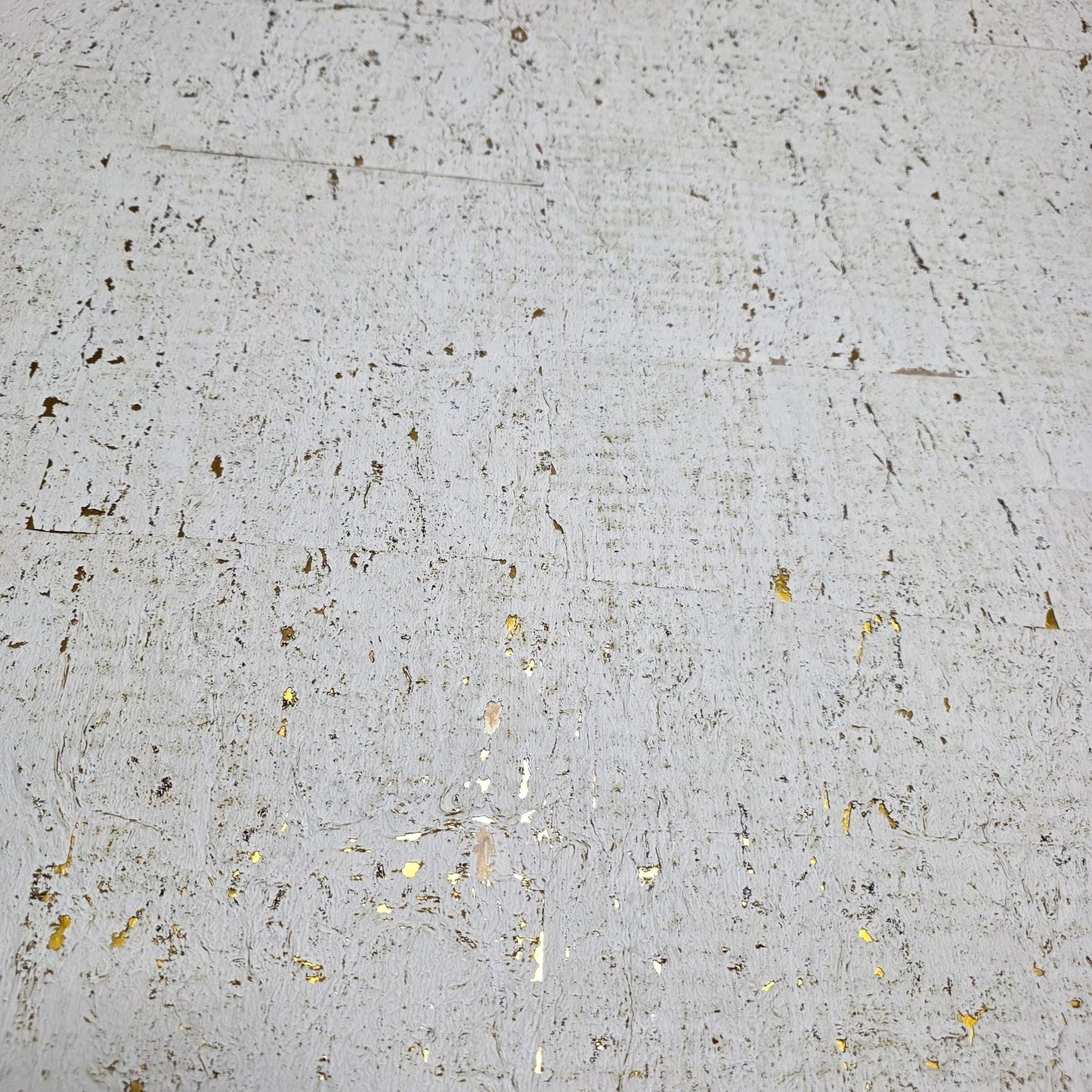 WM014KCG Real natural cork textured golden off white gold metallic foil modern Wallpaper