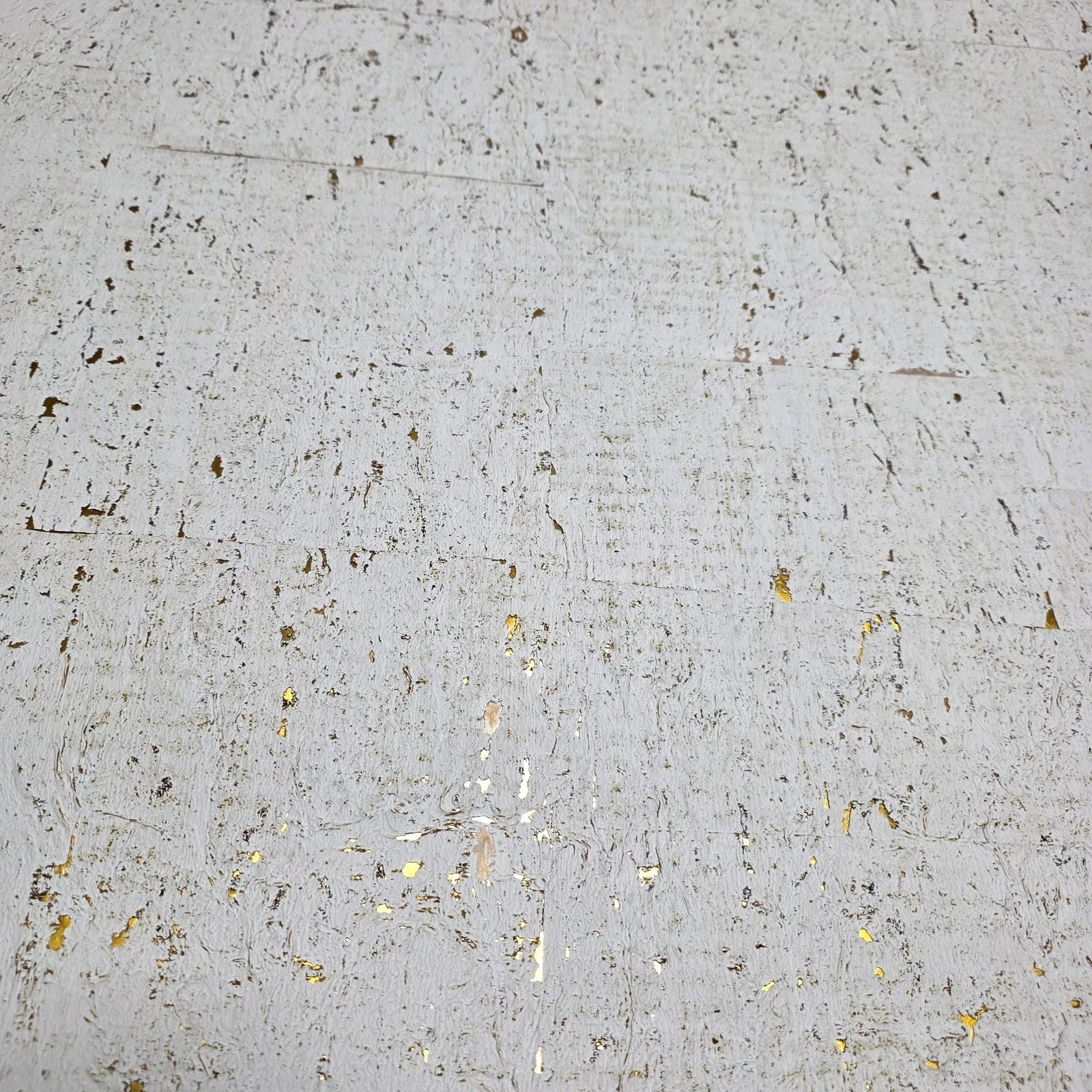 WM014KCG Real natural cork textured golden off white gold metallic foil modern Wallpaper