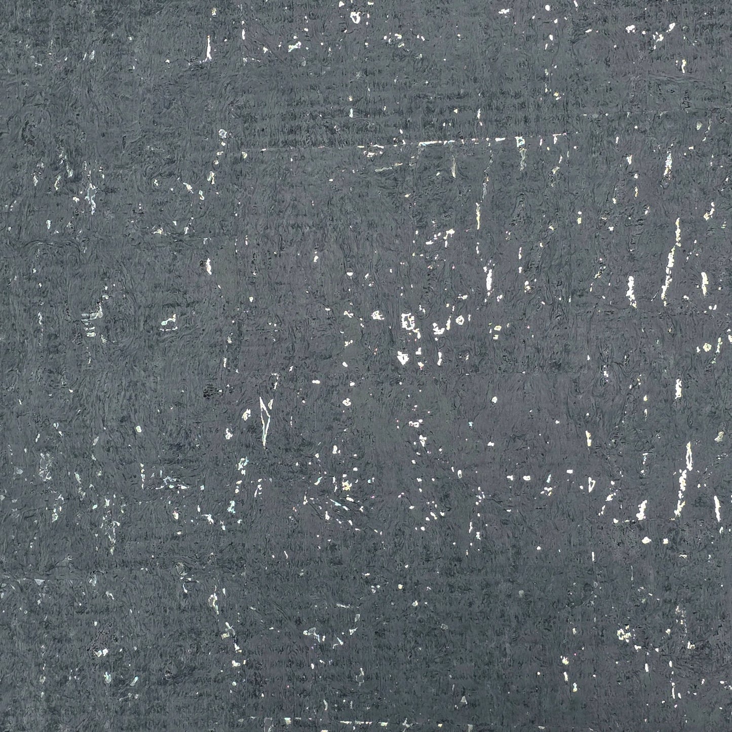 WM018KCS Real Natural cork matte blue gray silver metallic foil textured modern Wallpaper
