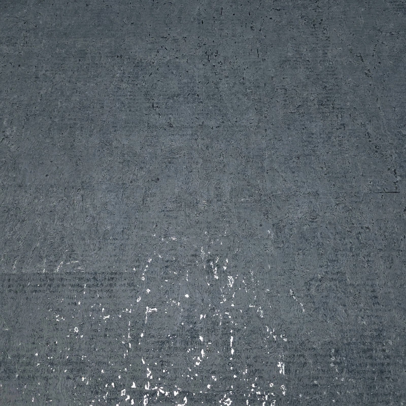 WM018KCS Real Natural cork matte blue gray silver metallic foil textured modern Wallpaper
