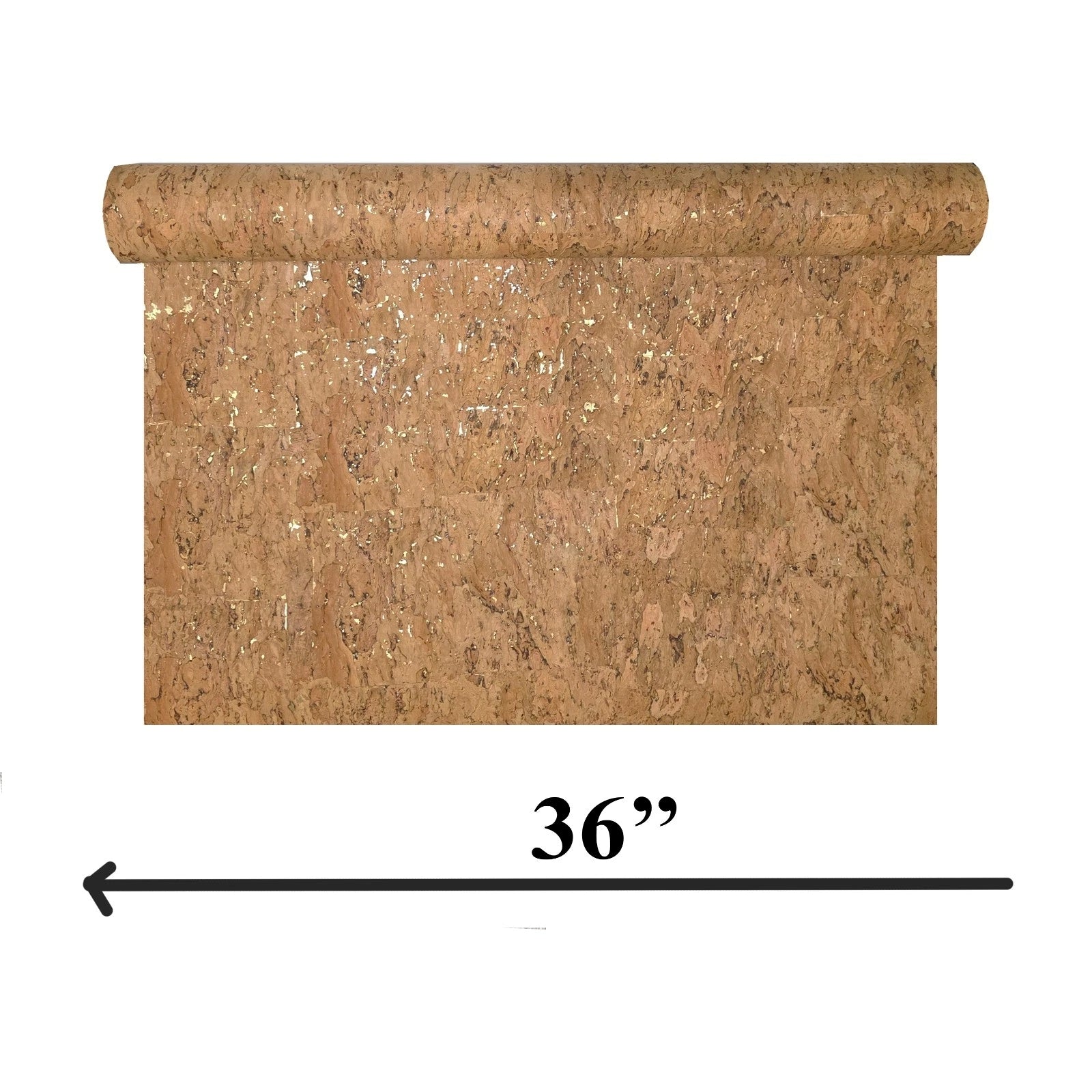 WM021KCG Real Natural cork organic sand brown gold metallic foil textured eco Wallpaper