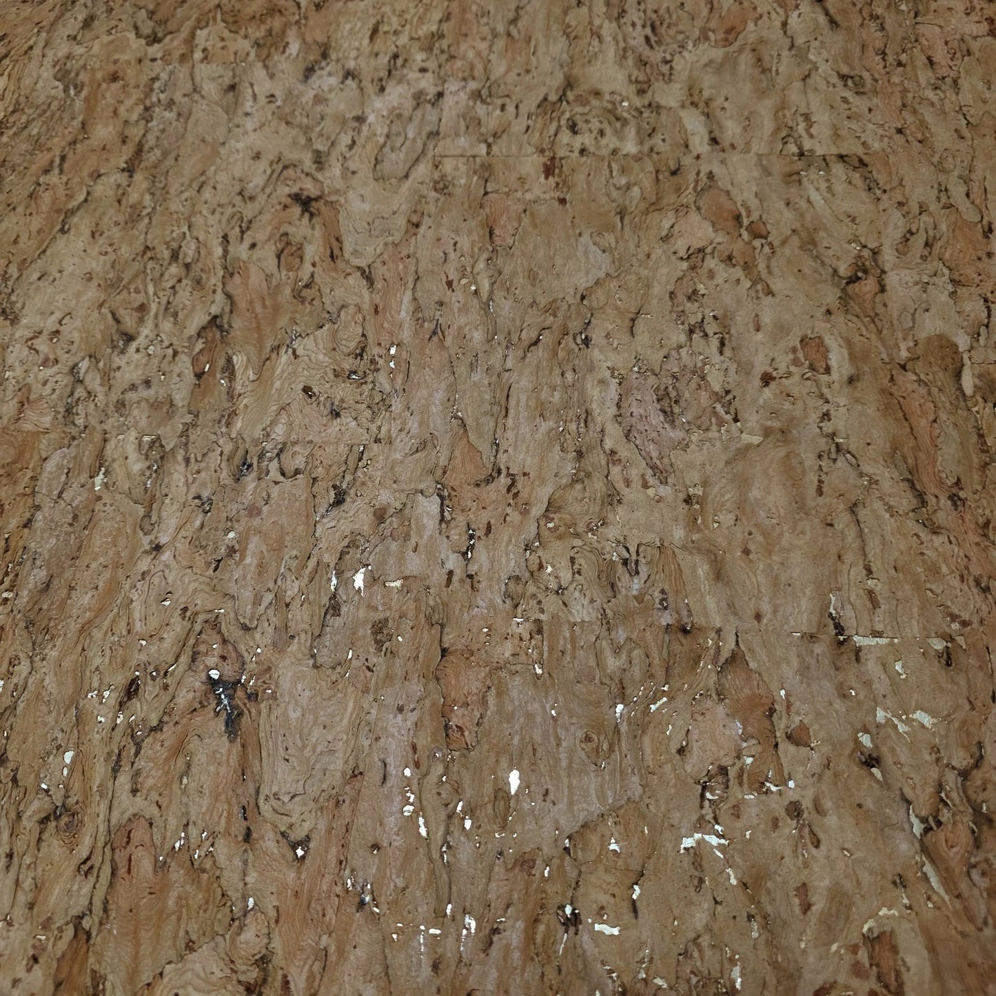 WM021KCG Real Natural cork organic sand brown gold metallic foil textured eco Wallpaper