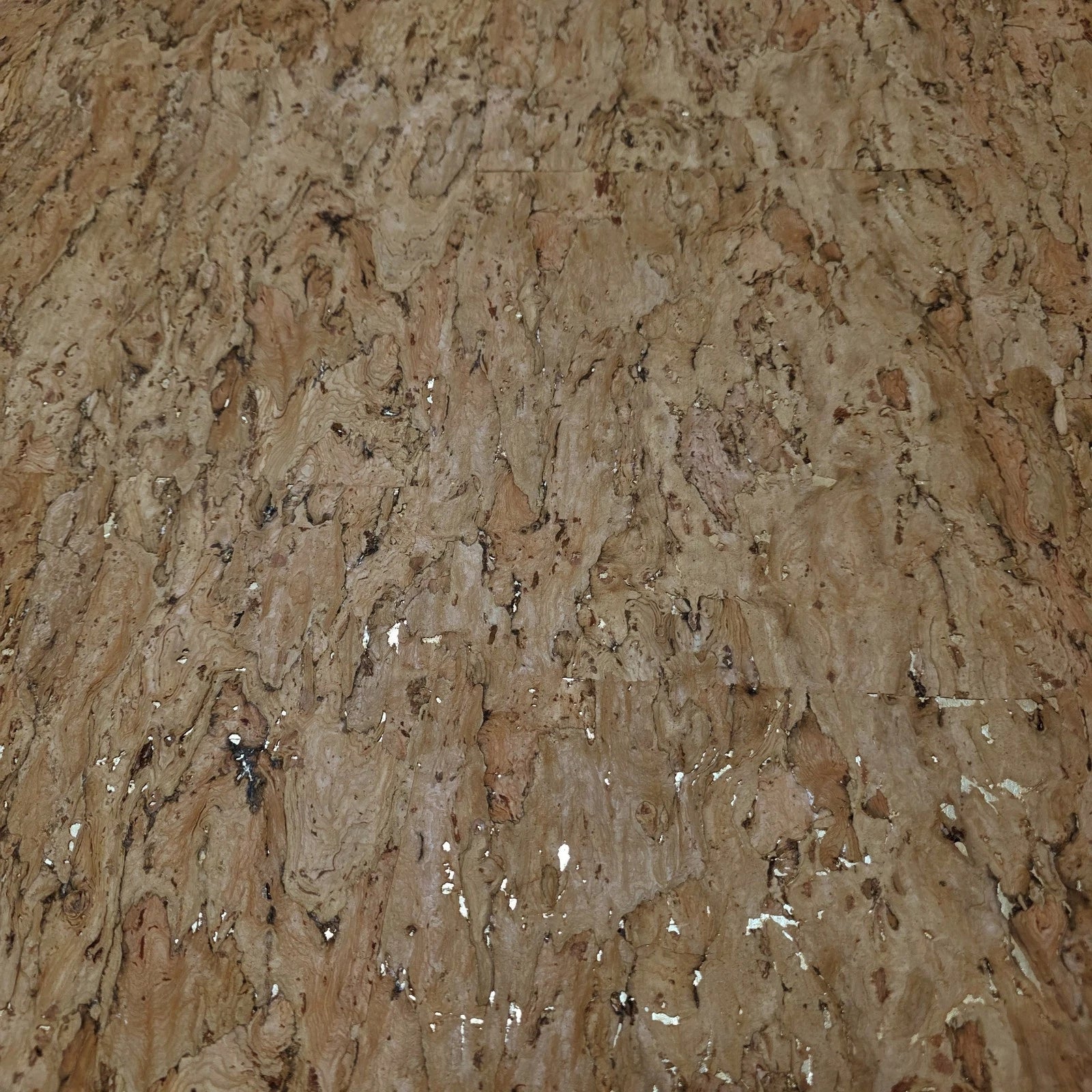 WM021KCG Real Natural cork organic sand brown gold metallic foil textured eco Wallpaper