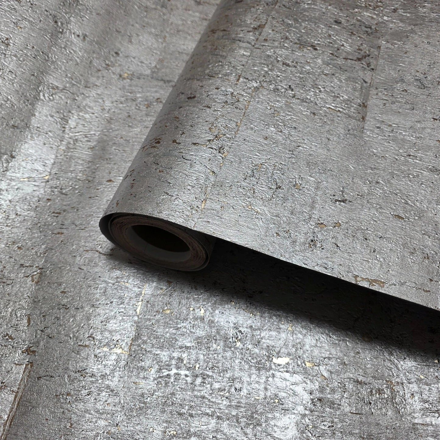 WM024KCG Real Natural cork rose cream pearl silver gold metallic foil textured Wallpaper