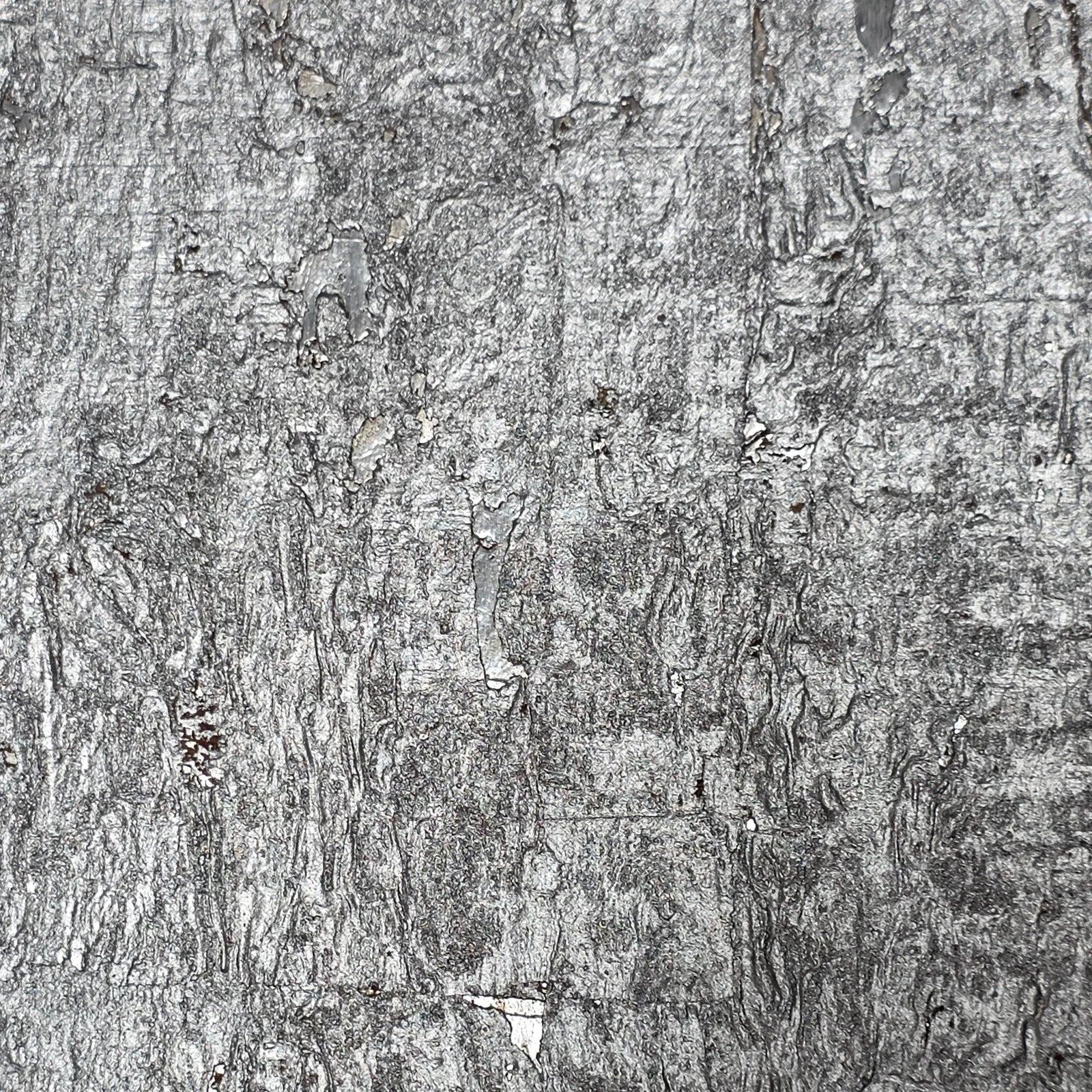 WM025KCS Real Natural cork silver on metallic foil textured Wallpaper modern wallcovering