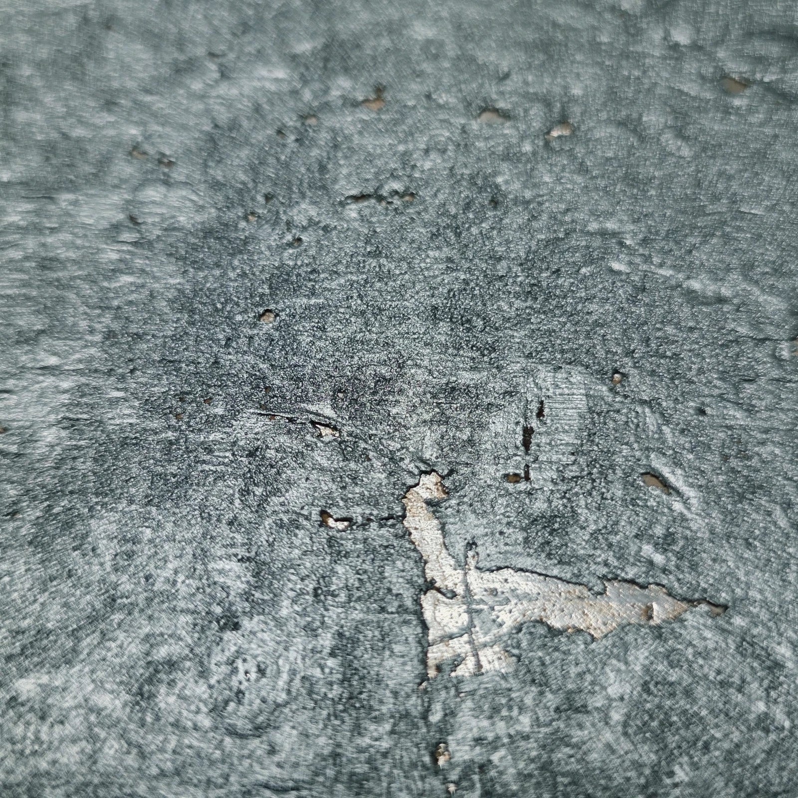 WM027KCS Real Natural cork baby blue hue silver metallic foil textured modern Wallpaper