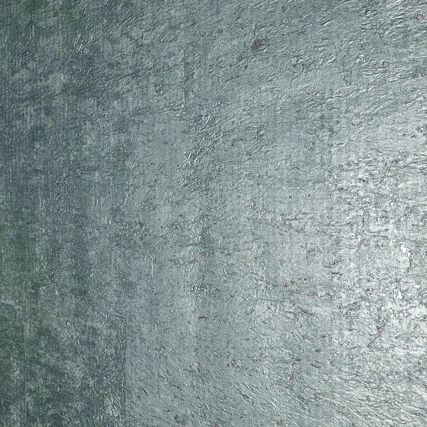 WM027KCS Real Natural cork baby blue hue silver metallic foil textured modern Wallpaper