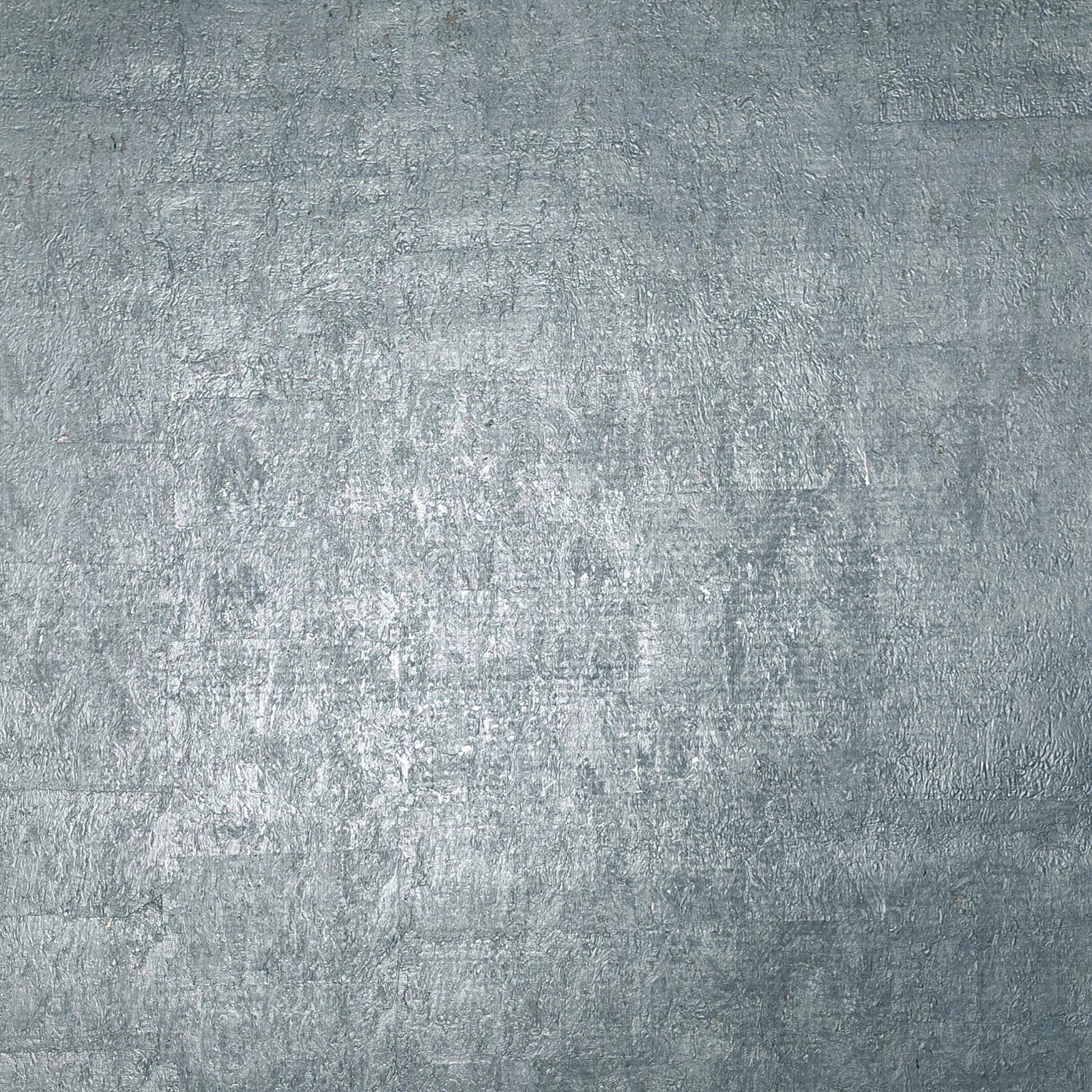 WM027KCS Real Natural cork baby blue hue silver metallic foil textured modern Wallpaper