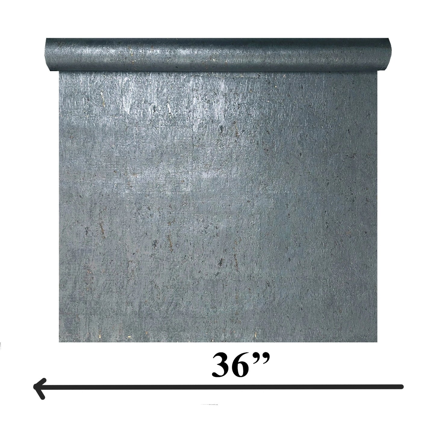 WM029KCG Real Natural cork wallcovering gray silver gold metallic foil textured Wallpaper