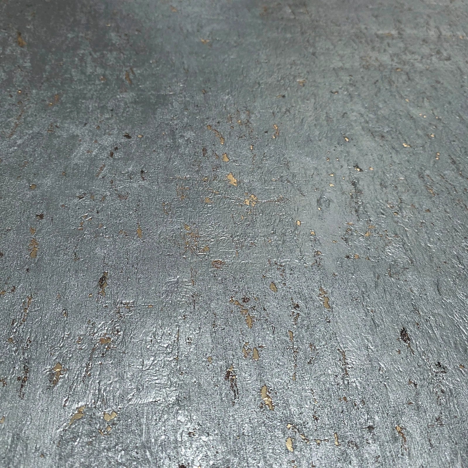 WM029KCG Real Natural cork wallcovering gray silver gold metallic foil textured Wallpaper