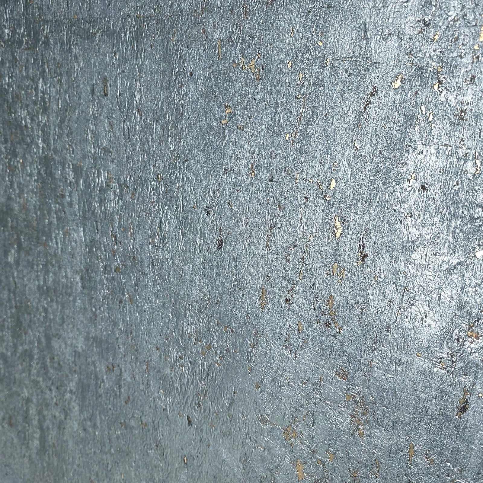 WM029KCG Real Natural cork wallcovering gray silver gold metallic foil textured Wallpaper