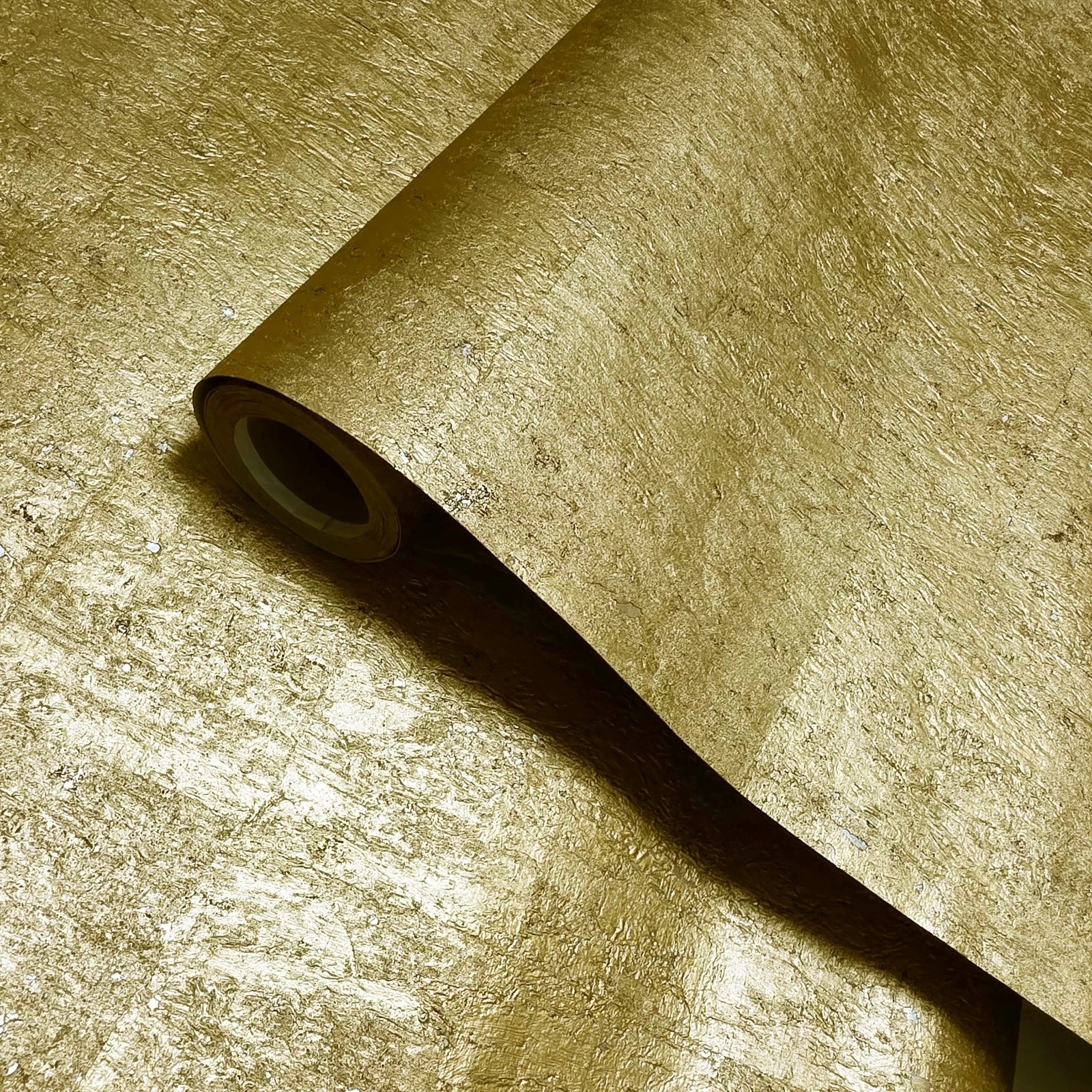 WM036KCG Real Natural cork organic gold metallic foil textured modern eco Wallpaper rolls