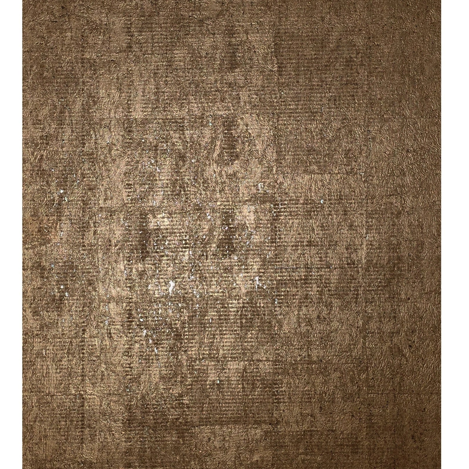 WM038KCG Real Natural cork organic Brass metallic black textured contemporary Wallpaper