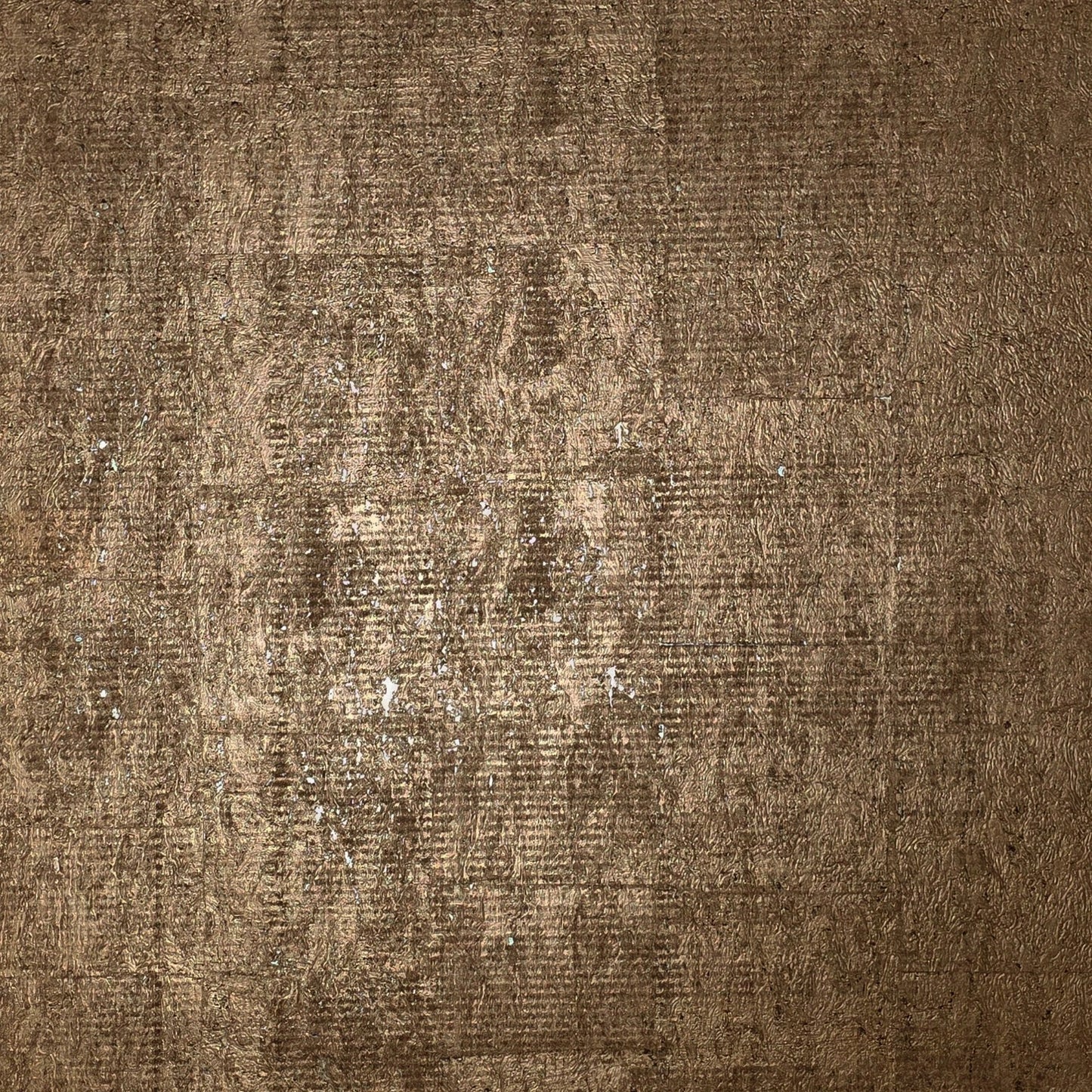 WM038KCG Real Natural cork organic Brass metallic black textured contemporary Wallpaper