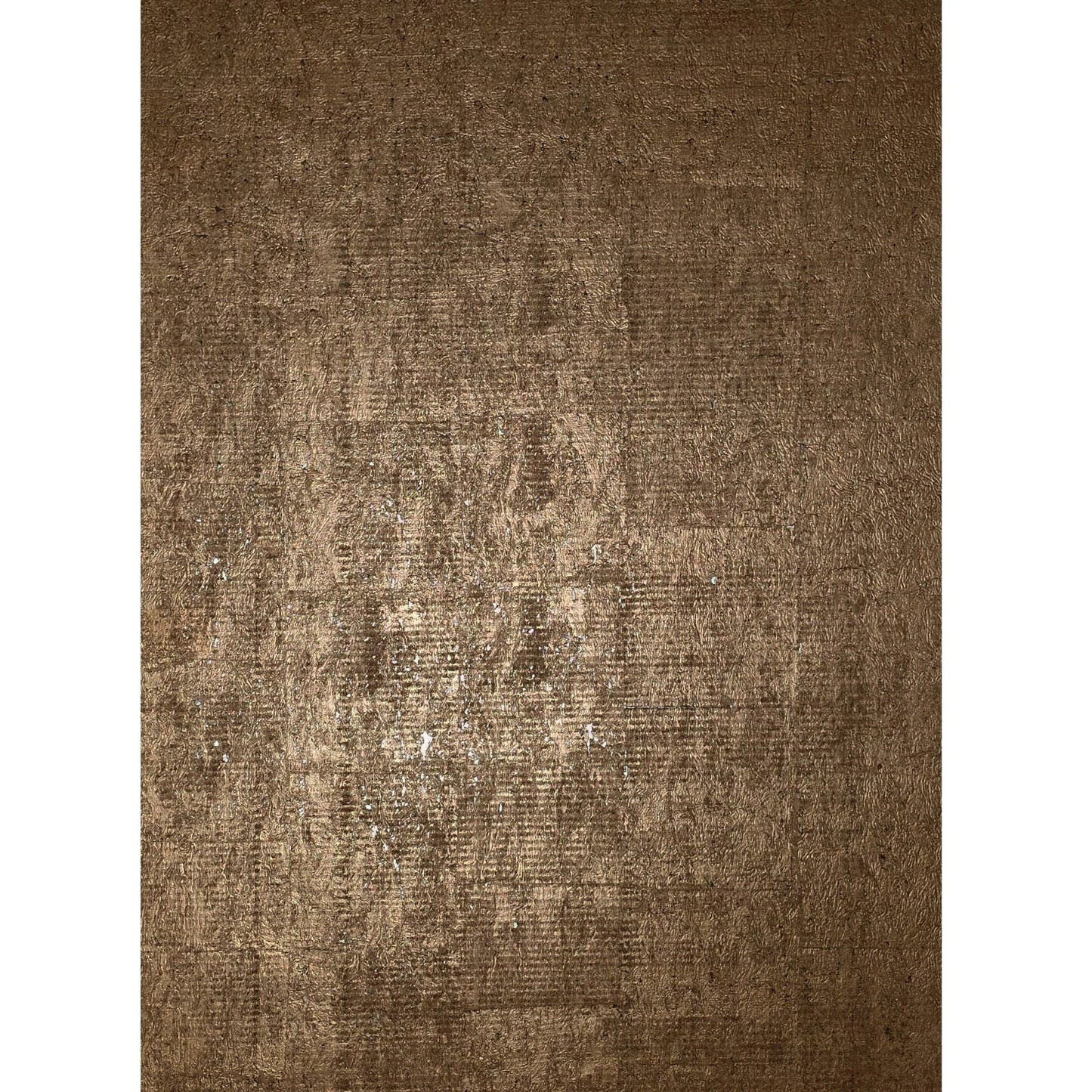 WM038KCG Real Natural cork organic Brass metallic black textured contemporary Wallpaper