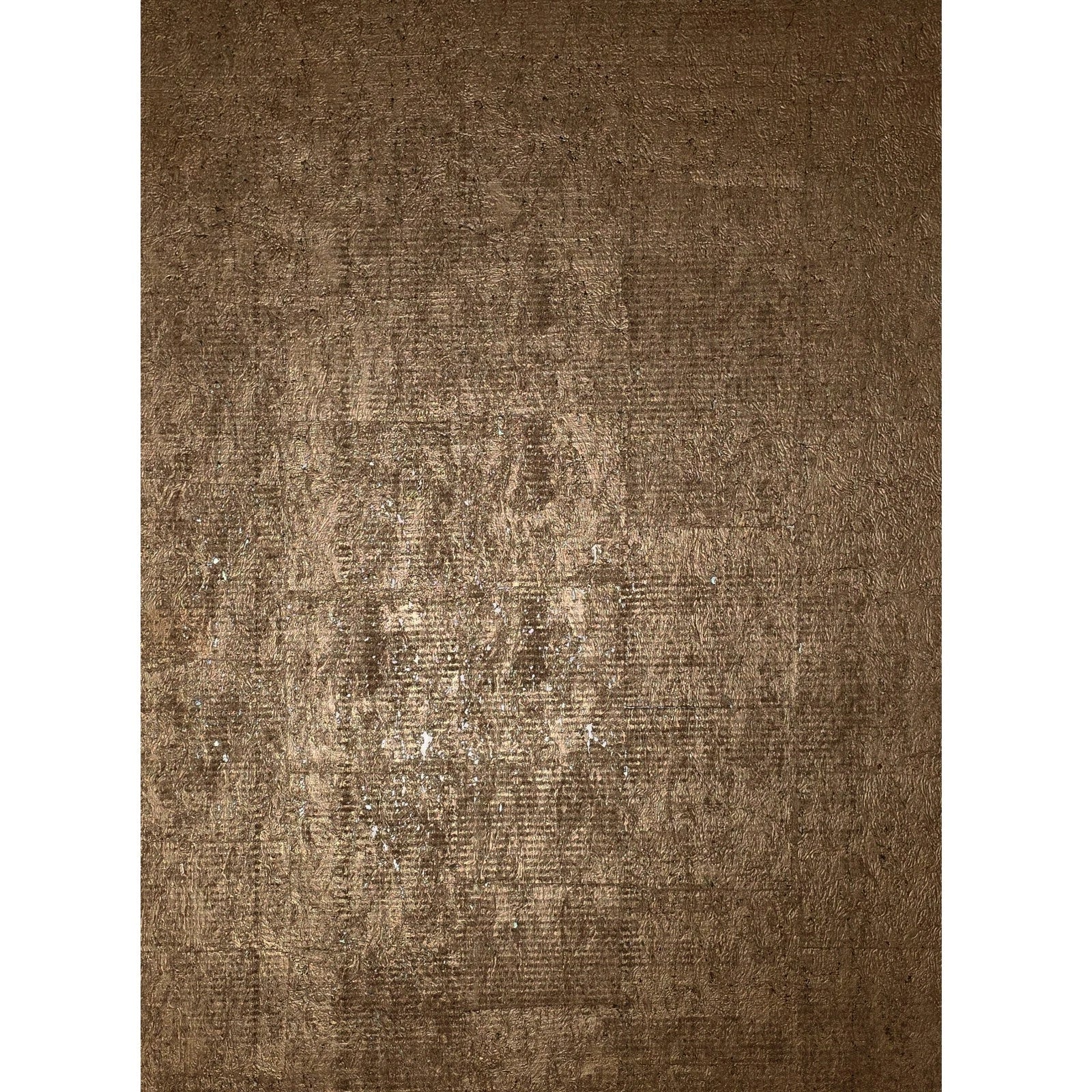 WM038KCG Real Natural cork organic Brass metallic black textured contemporary Wallpaper