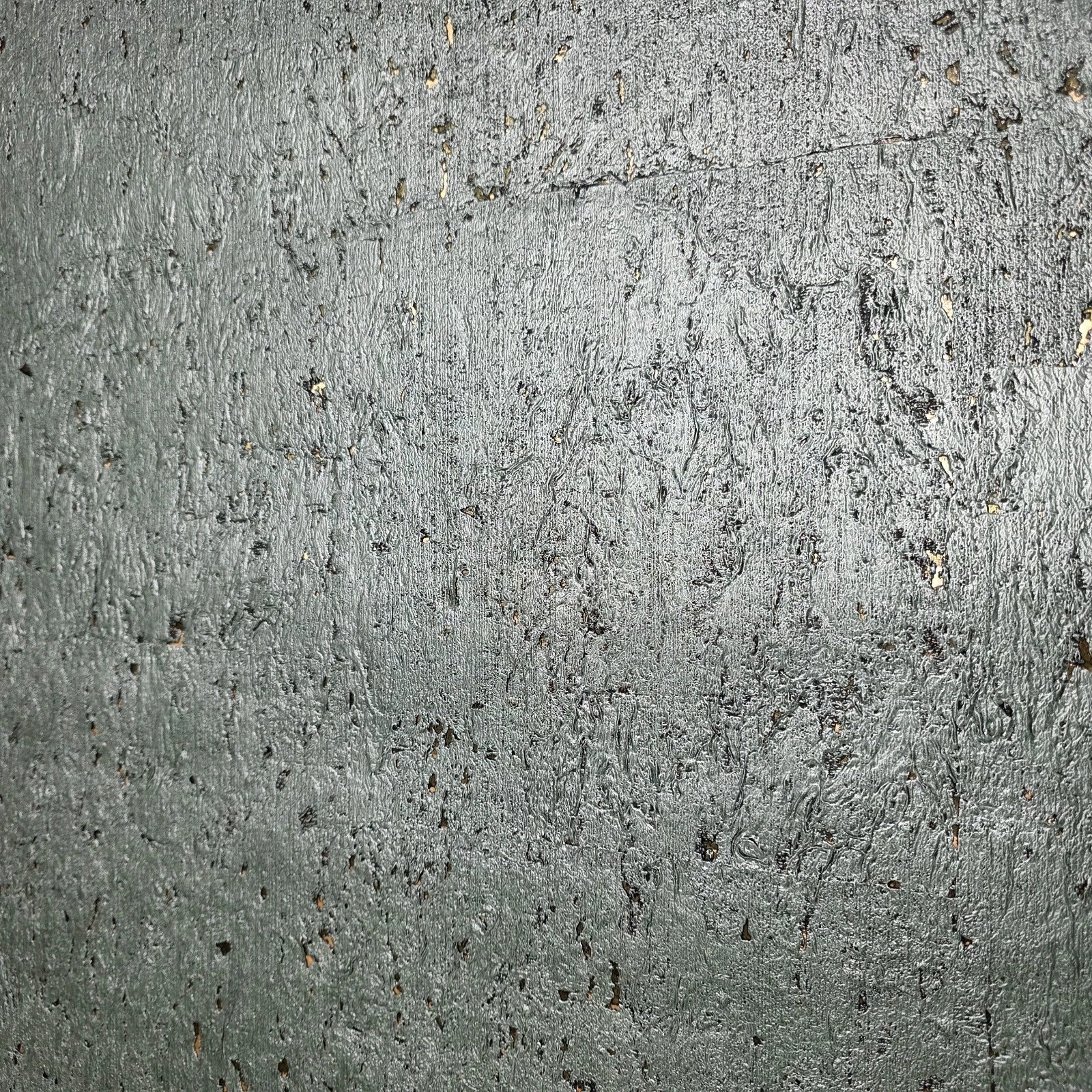WM043KCG Real Natural cork ash light gray metallic brass gold foil textured eco Wallpaper