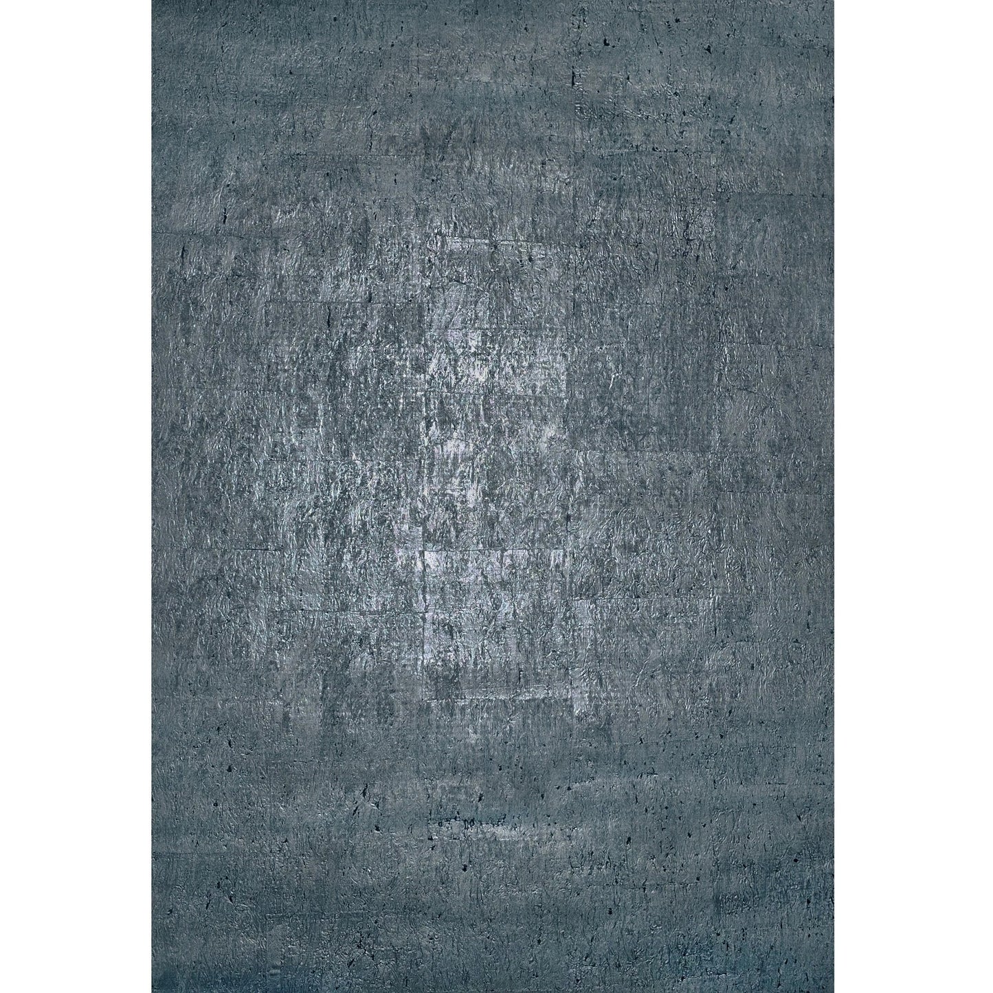 WM045KCG Real Natural cork deep steel slate blue gray silver metallic textured Wallpaper