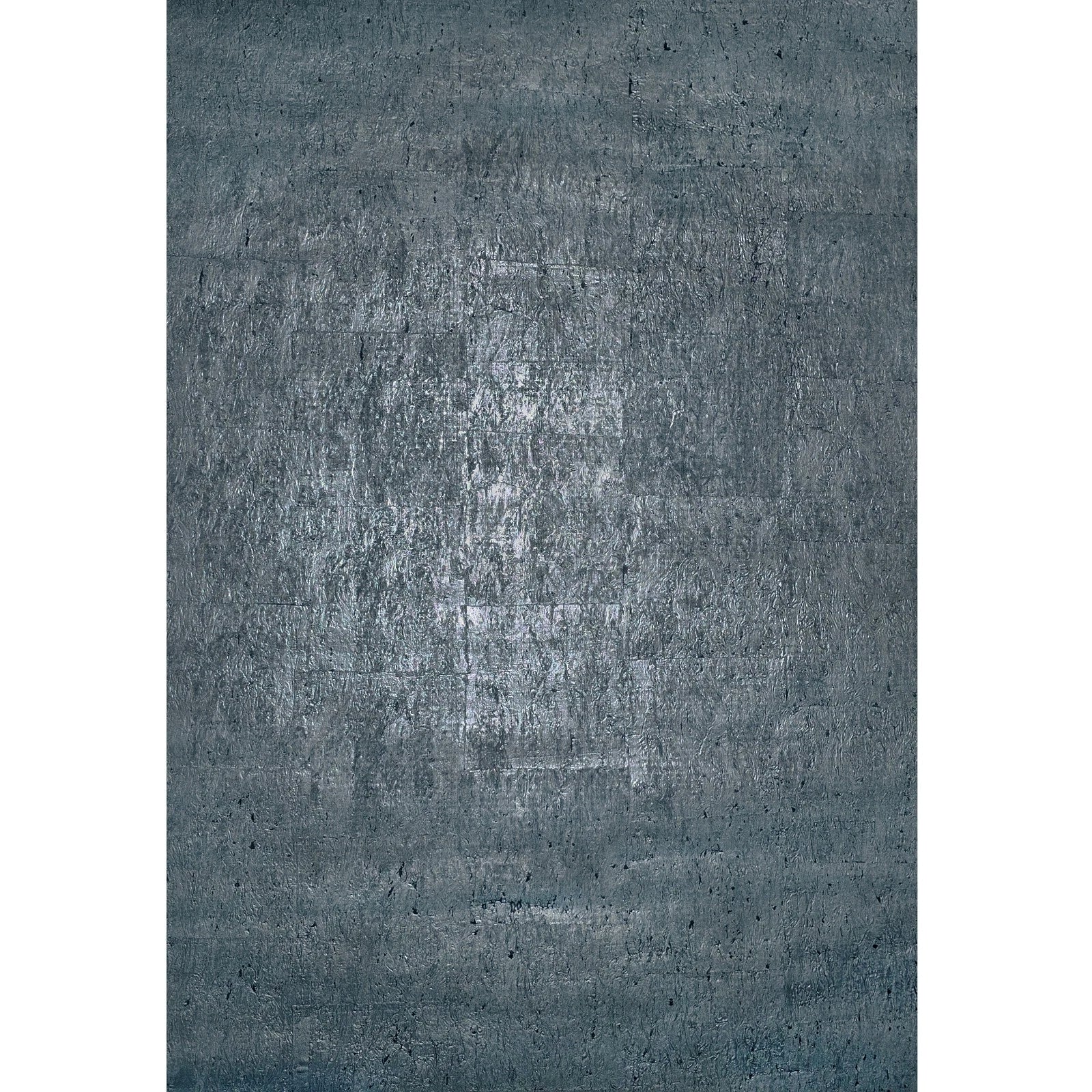 WM045KCG Real Natural cork deep steel slate blue gray silver metallic textured Wallpaper