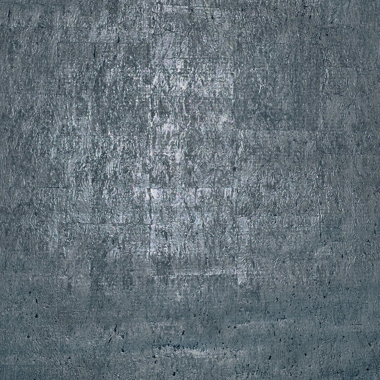 WM045KCG Real Natural cork deep steel slate blue gray silver metallic textured Wallpaper