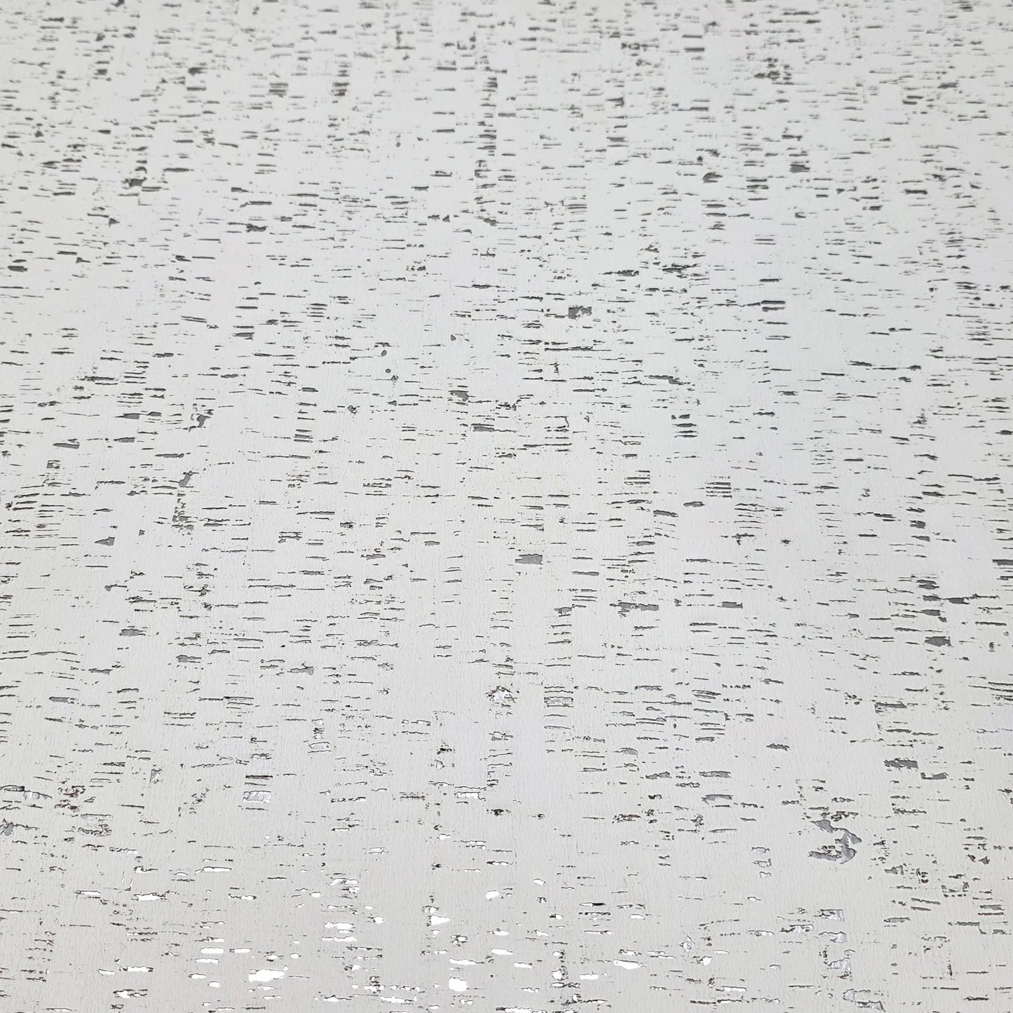 WM100001SMC Enhanced natural cork matte white silver metallic foil birch textured Wallpaper