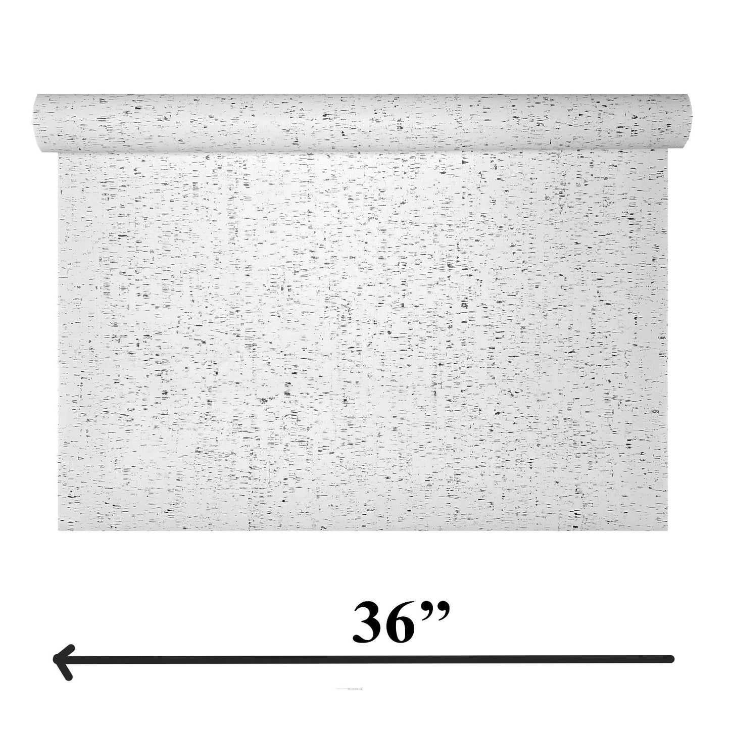 WM100100SMC Enchanced natural cork matte off white black birch textured eco modern Wallpaper