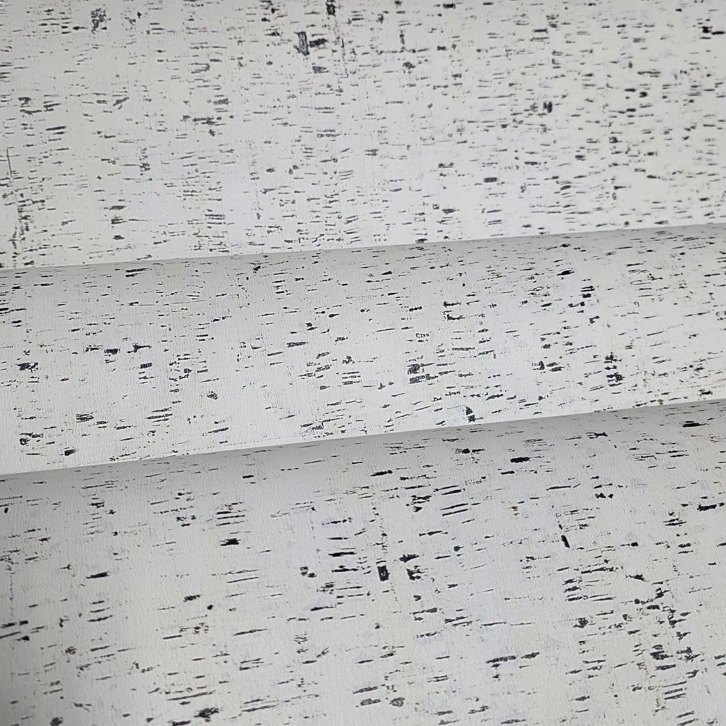 WM100100SMC Enchanced natural cork matte off white black birch textured eco modern Wallpaper