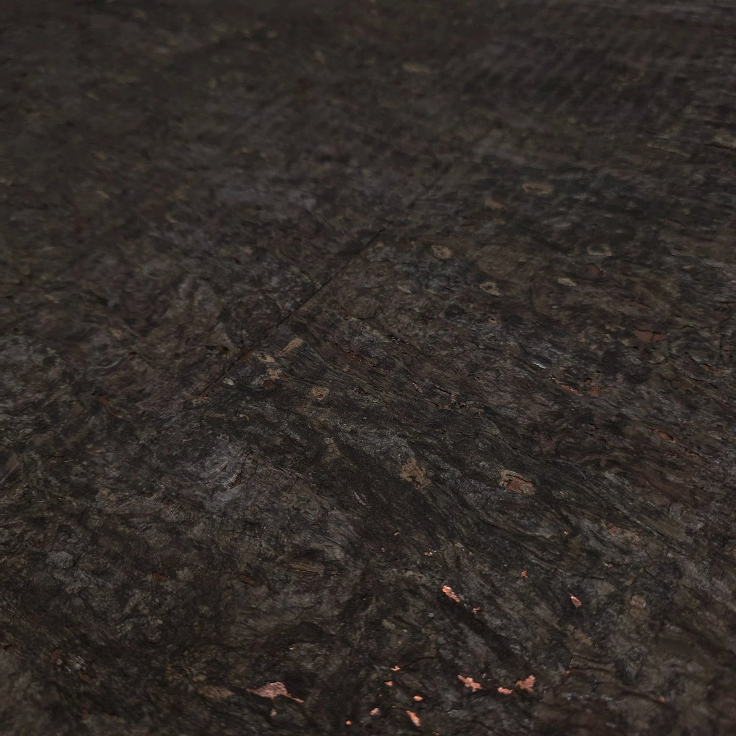 WM403KCC Real Natural cork organic dark brown copper metallic foil textured eco Wallpaper