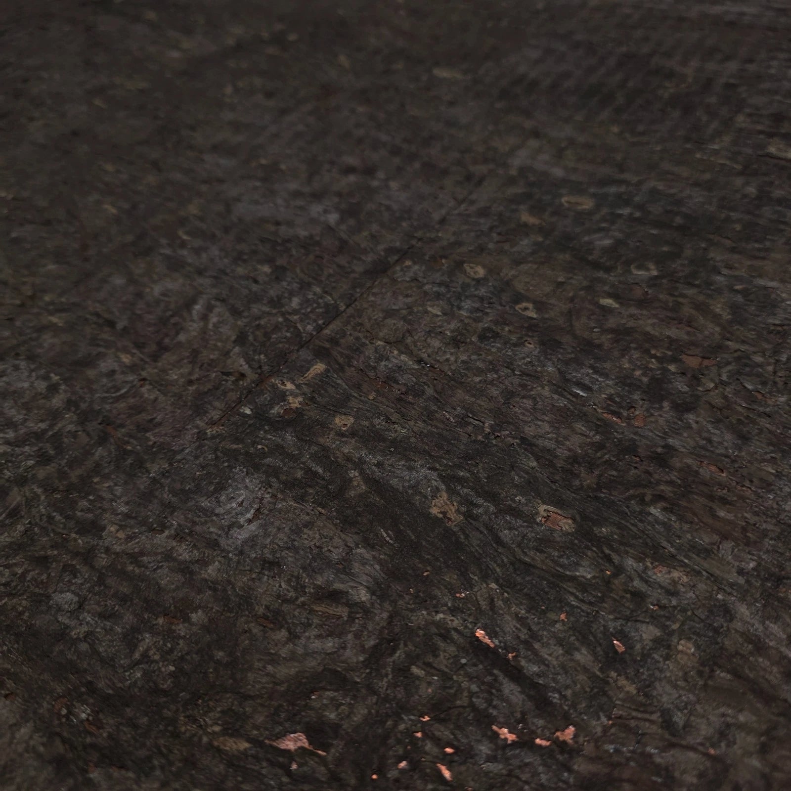 WM403KCC Real Natural cork organic dark brown copper metallic foil textured eco Wallpaper