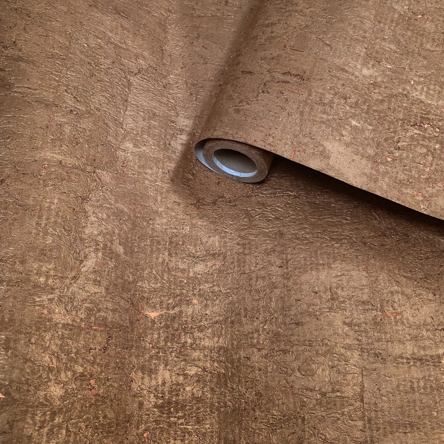 WM501KCC Real Natural cork warm rose gold copper metallic textured modern eco Wallpaper